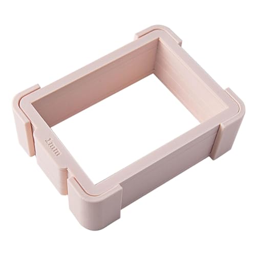 Sclmgo Juego de Marcos para Laminar Arcilla, 11 Grosores, Herramientas de Medición para Laminar, Profundidad de Laminado de Fondant