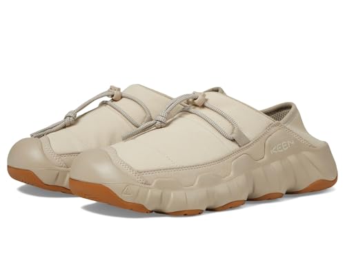 KEEN Men's Hypowser Crushback Slipper, Silver Lining/Plaza Taupe, 10