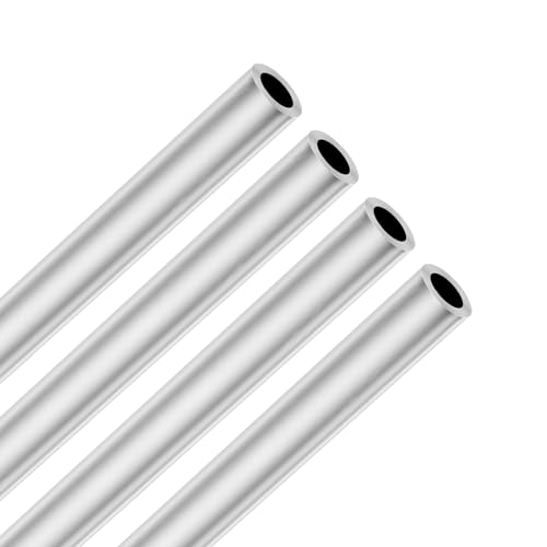 GLYIKAY 4PCS 6063 round Aluminum Tube, 3/4