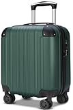 [Bargiotti] ABSスーツケース キャリーバッグ キャリーケース 大容量 超軽量 TSAロック ダブルキャスター 静音 旅行 ビジネス コインロッカー収納可 (グリーン, S-Small)