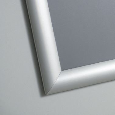 Cornice a scatto Bifacciale da vetrina per poster cm 50x70 bordo cornice frame 25 angolo vivo con PVC antiriflesso di protezione