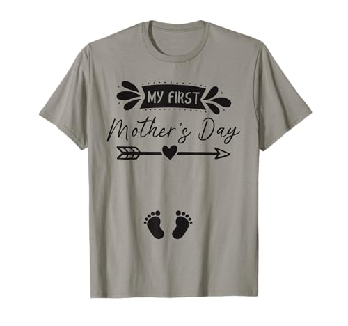 My First Mothers Day Gravidanza Annuncio Mom To Be Maglietta