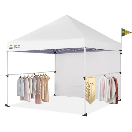 CROWN SHADES 10x10 Pop Up Canopy Tent Set