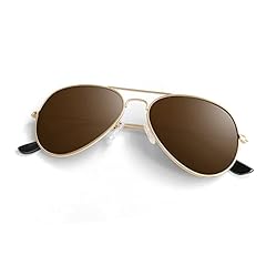 A Gold Frame/ Brown Lens