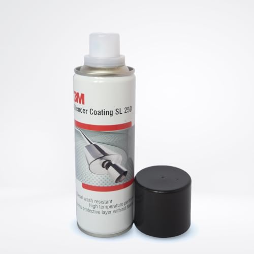 3M Silencer Coating Spray for Cars, Prevent Rust and Leak, Diesel wash Resistance (160g, Silver),Liquid