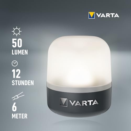 VARTA Campinglampe, Dynamo Camping Laterne L10RH, Handkurbel Lampe, 2 Lademöglichkeiten: per Kurbel oder über USB Typ C… – Ansicht 5