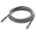 Produktbild CSL-Computer USB 3.2 Gen2 2x2 Typ-C Kabel, 3m Länge, Datenübertragungsrate bis zu 20 Gbit/s, Leistung bis zu 100W, Metallstecker, Nylonmantel, grau