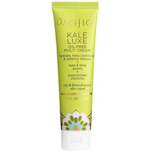Pacifica Beauty Kale Luxe Oil-Free Moisturizing Face Cream, For Oily Skin Types, Vegan and Cruelty Free, 1.7 Fl Oz