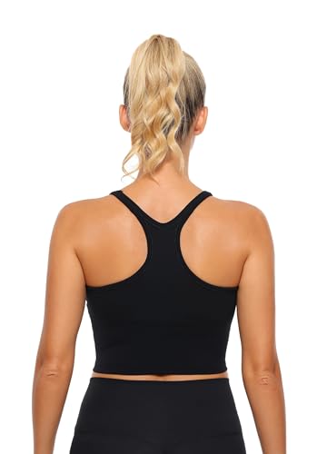 Camiseta larga de yoga con espalda en Y para evitar roces 4
