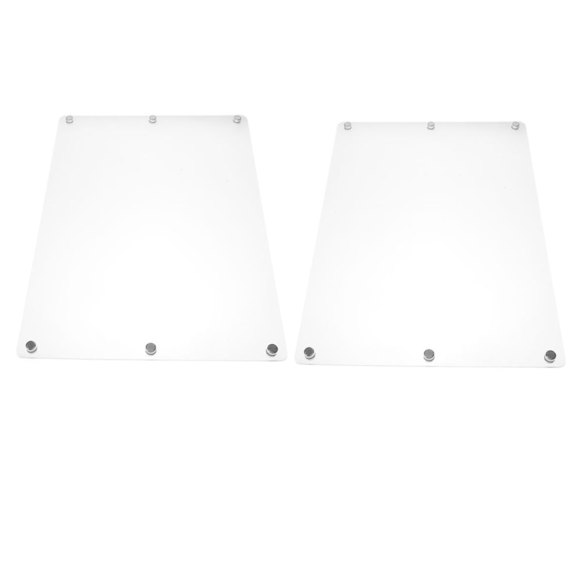 2 Stück Magnetische Whiteboard für Kühlschrank aus Acryl | Wiederverwendbar, Leicht zu Reinigen, für Tagesplanung und Notizen