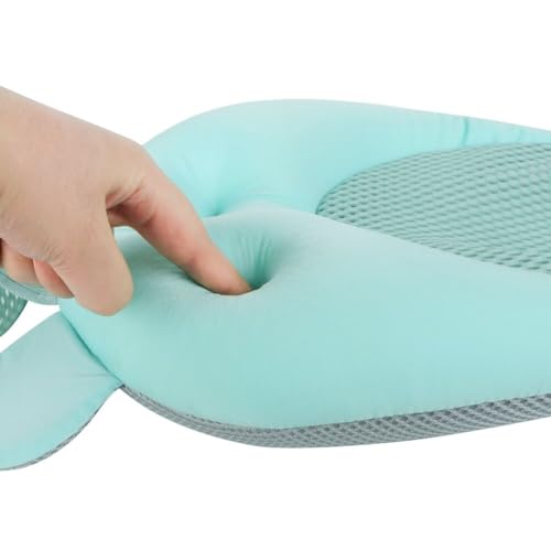 Image of Baby Bath Seat Support Net Soft Infant Bathing Seat Support Mat Suspension Shower Pad Adjustable Non-Slip Newborn Bathtub Sling Mat Baby Sink Bather Tub Shower Net Bathtub Sit Up Mesh 0-6 Month
