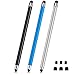 Stylus (3 Pcs), 2-in-1 Stylus Pen for Touch Screen, High Precision and Sensitivity, Suitable for iPad/iPhone/Samsung/Android Smartphone and Tablets, Compatible with All Touch Screen