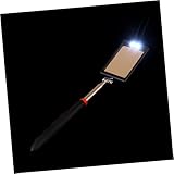 FONDOTIN Teleskop spiegel Auto Inspektionsspiegel LED Beleuchtet Flexibel Schwenkbar Ausziehbar Für Fahrzeugkontrolle Mechaniker Werkstatt