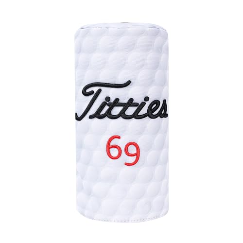 Funny Golf Head Covers - Barrel Style Driver Headcover, Fairway Wood 3 Wood and Hybrid, Putter Covers for Blade and Mallet with 3D Raised Embroidery - Unique Golf Gift & Accessories (Driver)