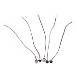 GLEAVI 5 Stück Elektret Kondensatormikrofone mit Kabel Kompakte Miniaturmikrofone Langlebige Lötanschlüsse Vielseitig Kompatibel für Live Streaming und Aufnahme