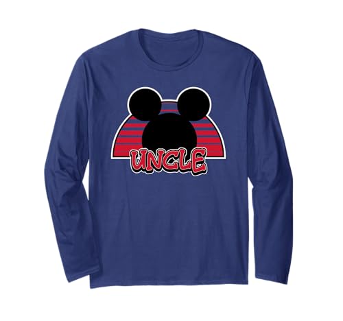 T-shirt Mickey Mouse Uncle manches longues avec imprimé graphique premium