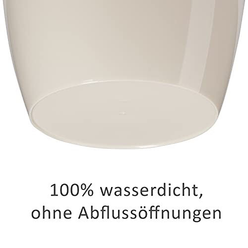 Tymar Blumentopf, 2er-Pack, Runde Form, Übertopf, 9 Größen, 20 Farben – Bild 4