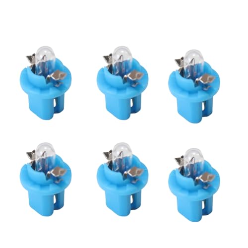 Juego de 6 Bombillas para Tablero 12V/1.2W Azul miniatura 1