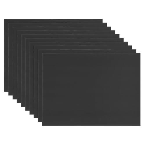 Image of M METERXITY 10-Pack Corrugated Plastic Sheets, 12 Inch x 16 Inch Waterproof Blank Corrugated Poster Board Yard Signs for Garage Sale /Office /Classroom /Party /Lawn Sign Road [3mm Thick, Black]
