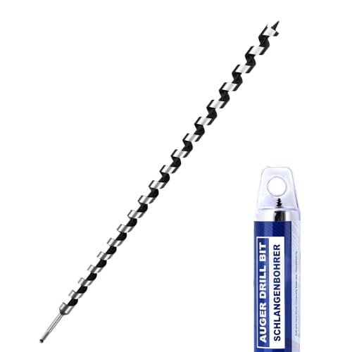 1-1/8" X 39.37" Auger Bit for Wood, 28x1000mm Extra Long Auger Drill Bit