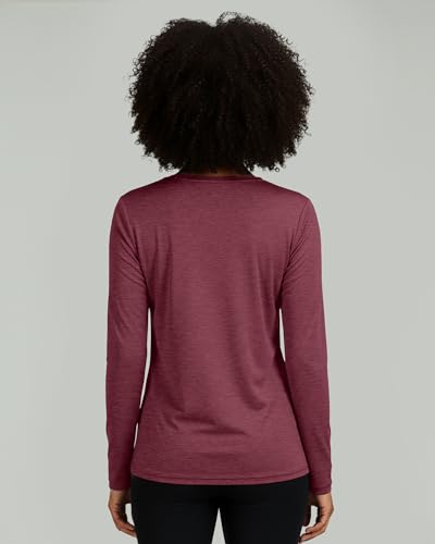 Real Essentials 4 Pack: Women's UPF 50+ Quick Dry Fit Sun Shirts Long Sleeve UV SPF Hiking Top Outdoor (Available in Plus)