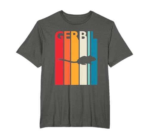 Image of Vintage Gerbil Shirt Retro Gift for Animal Lover Gerbil T-Shirt