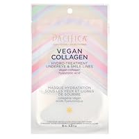 Pacifica Vegan Collagen Undereye & Smile Line Patches – Hydrating Hydro-Treatment Mask for Fine Lines & Wrinkles, Plumping Under Eye & Laugh Line Gel Pads, Unscented, 100% Vegan (2 Patches)