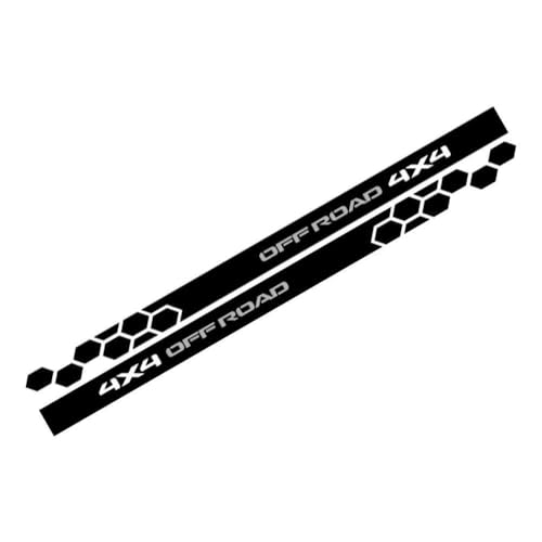 OLCGNHUY Pegatinas de Rayas Laterales para Puerta de Toyota Hilux MK8 4x4 Todoterreno, decoración de Vinilo, calcomanías para Coche, Accesorios de Tuning.