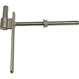 Durchschraubkegel 18 mm, M 14 x 195 mm, Edelstahl-Effekt ; 1 Stück