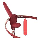 Material: Silicona ZJZFL Cintura Ajustable de Doble Cabeza Fácil de Usar Rojo