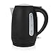 Princess Black Steel Jug Kettle 236032 Hervidora, Volumen 1.7 L, 2200 W, Edición Especial Acero Negro, Material de la Carcasa Inoxidable