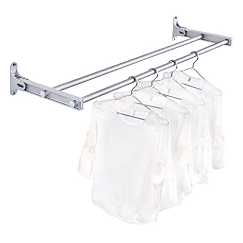 Barre de salle de bain double pour étendre et sécher les serviettes au balcon