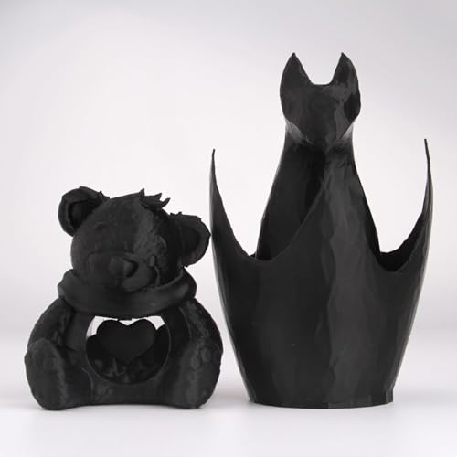 Image of eSUN PLA Basic Filament 1.75mm, 1KG Spool (2.2 LBS) High Speed Printing 3D Printer PLA Filament,Designed for Fast Printing, Black 2Pack