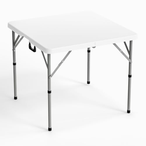 VINGLI 34 inch Fold-In-Half Square Table