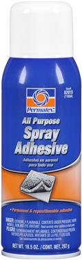Permatex - 82019 - All Purpose Spray Adhesive, 16 oz. aerosol can, 10.5 oz. net wt.