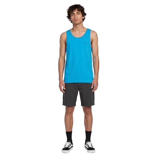 Image of Volcom Men's Solid Tank, Bay Blue Heather