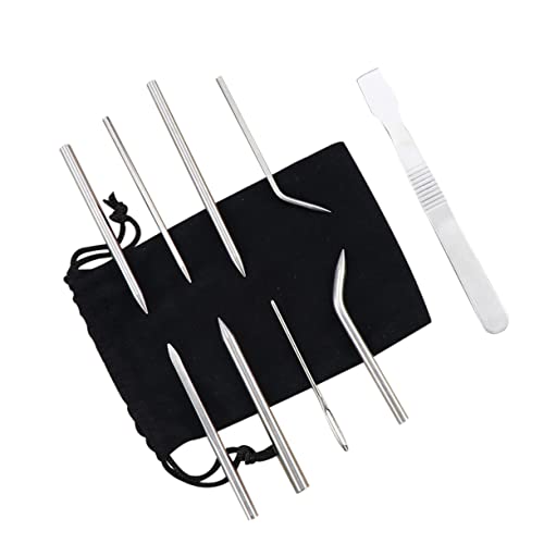 KONTONTY Knitting Needle Sets Cable Lacing Needles Weaving Tools Essential for DIY Crafts Bracelets