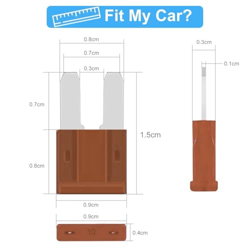 Image of KMH 7.5A Micro2 Fuse Kit Automotive Blade Fuses Kit for Car, Truck, RV, Boat, Motorcycle and Marine Vehicles | Circuit Breaker Protection Electronic Fuses Holder Safe Power Distribution, Pack of 5