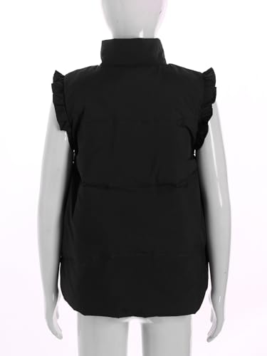 Down Jacket Girls Padded Puffer Vest Waistcoat Sleeveless Casual Outerwear3