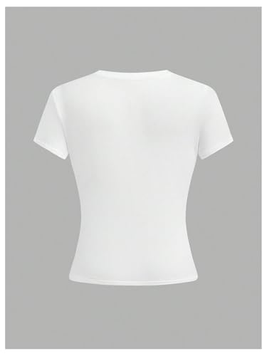 COZYEASE Girl's 3 Pack Summer Basic Tee Tops Short Sleeve Crew Neck Casual T-Shirts4