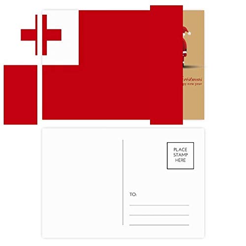 Cartes postales Tonga avec drapeau national pour vos vœux de Noël et correspondance d'Océanie