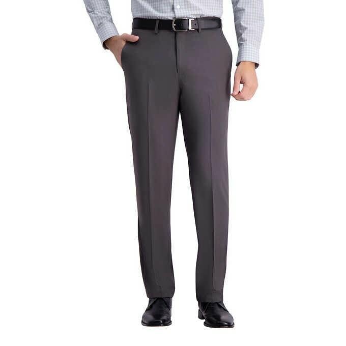 Haggar Men's The Active Series Heather Suit Pant
