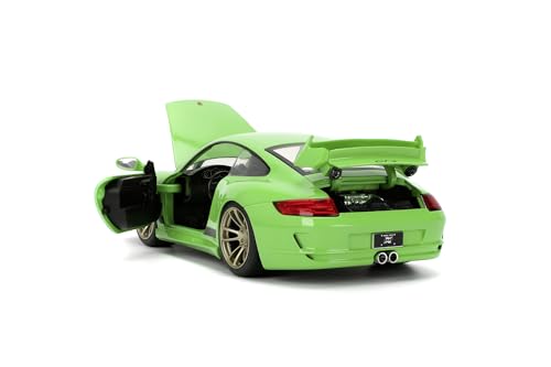 JADA Fast & Furious Fast X Brian's Porsche 911 GT3 RS 1:24 Die-cast Car, Toys for Kids and Adults, Grün - Image 3
