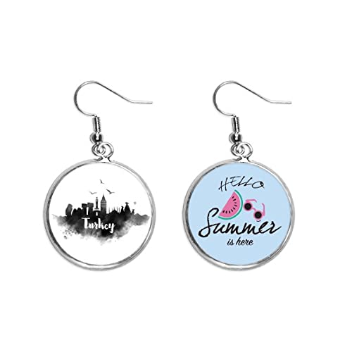 Pendientes de sandía para lucir en el lóbulo durante tus noches de verano