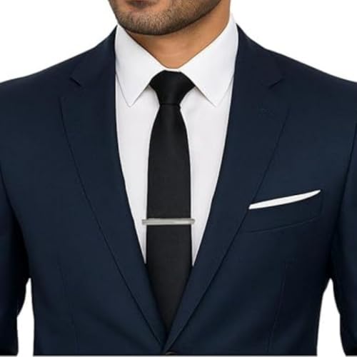 Image of TIE STUDIO Men's Metal tie pin | pack of 1 | Alloy Steel | Superior finishing | Packaging - Black box
