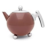 Der Edelstahl-Teepott mit 1.2 Liter Volumen und Kunststoffhandgriff lässt Sie bequem Chai zubereiten und bei jeder Teatime mit Gesellschaft servieren und gemütlich auf dem Sofa entspannt genießen