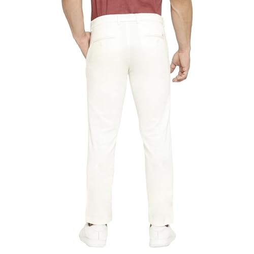 Image of BASICS Premium Cotton Stretch Formal Trousers for Men | Office Pants