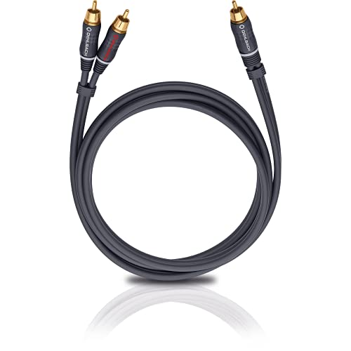 Oehlbach BOOOM 500 - Subwoofer Y-Cinch-Kabel (2 x Cinch auf 1 x Cinch) - Druckvolle Basswiedergabe & effektive Schirmung - 5m - Anthrazit by OEHLBACH - Image 6