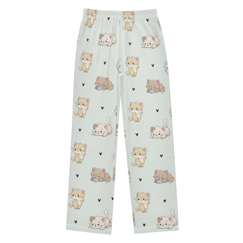 Cute Cats Kawaii Kittens Boys Pants for Kids Jogger Pants with Pockets S-XL