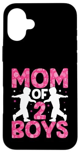 Mom Of Two Boys ̓ Ƒq ̌t X}zP[X iPhone 16 Plus p